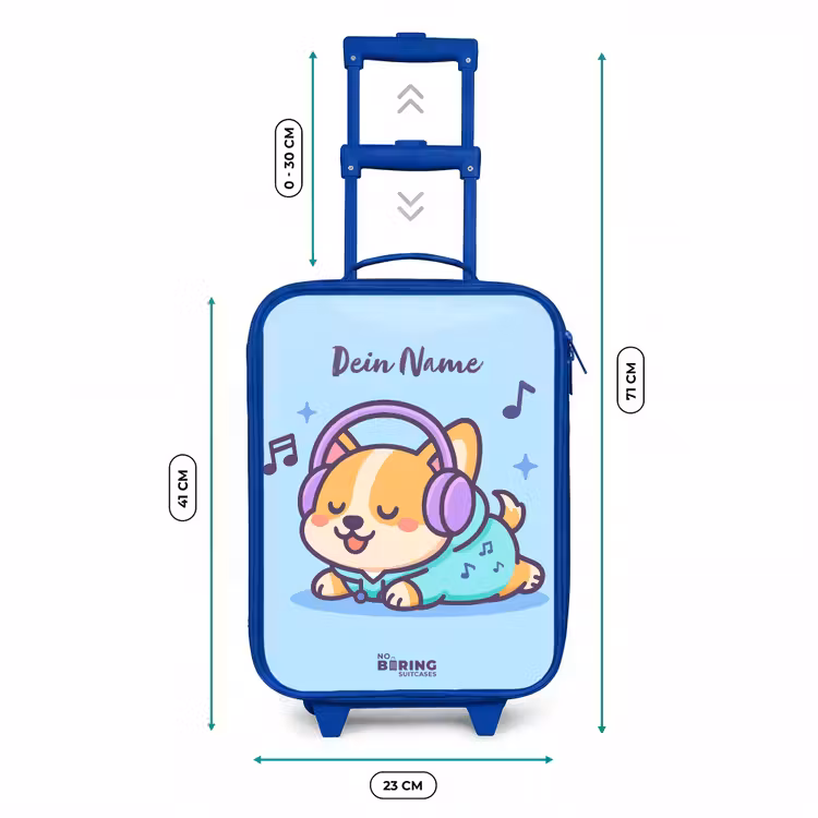 Kawai - Hond - Muziek Kinderkoffer - Blauw klein -productfoto_formaten