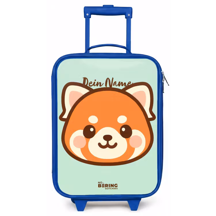 Kawai - Rode panda - Groen Kinderkoffer - Blauw klein -zz3dotto
