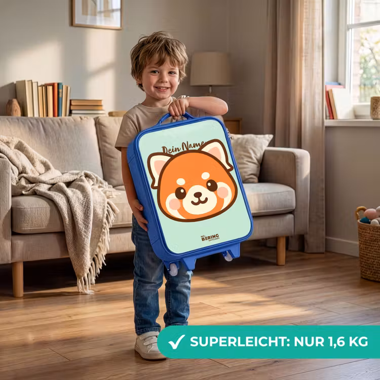 Kawai - Rode panda - Groen Kinderkoffer - Blauw klein -sfeer2_DE