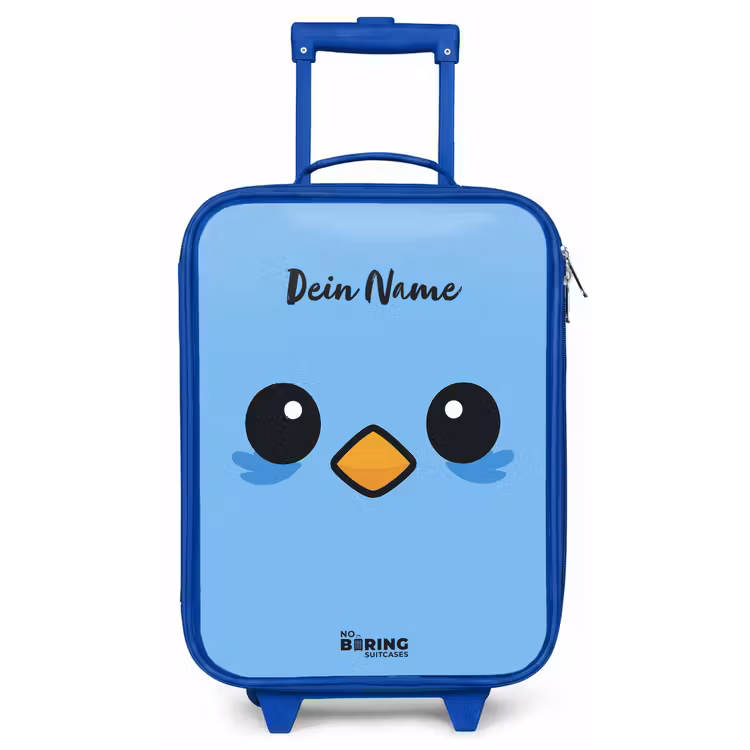 Kawai - Vogel - Blauw Kinderkoffer - Blauw klein -zz3dotto