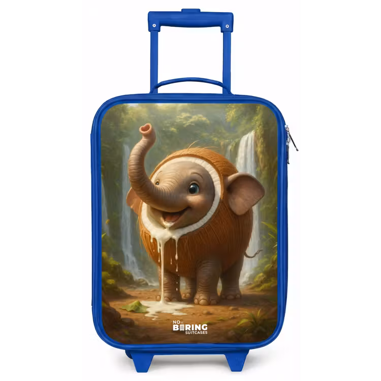 Coconote Elephante Kinderkoffer - Blauw klein -zz3dotto