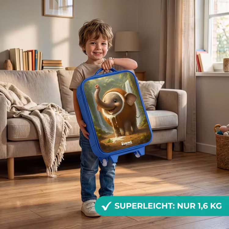Coconote Elephante Kinderkoffer - Blauw klein -sfeer2_DE