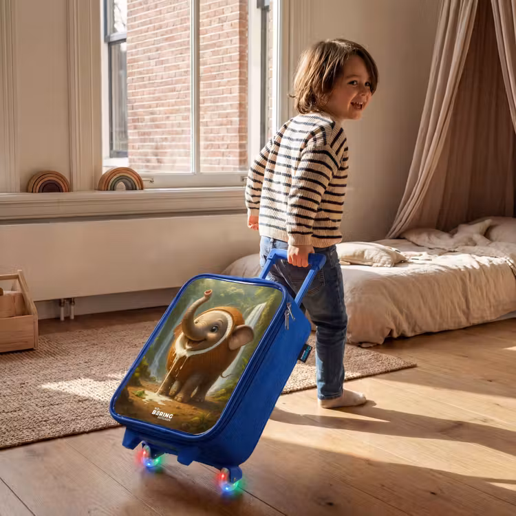 Coconote Elephante Kinderkoffer - Blauw klein -sfeer1