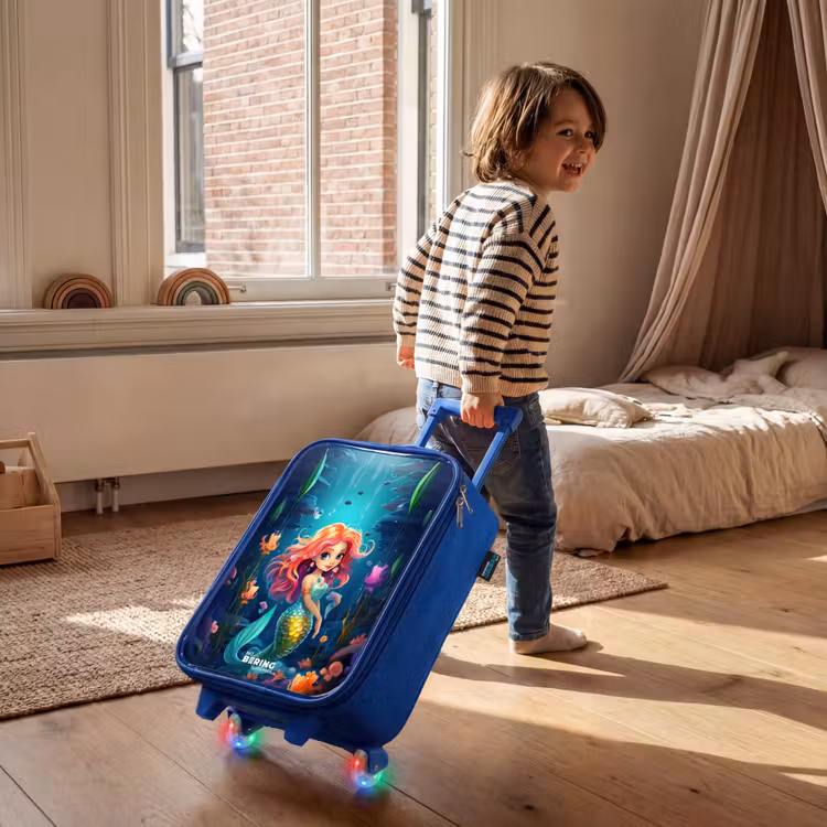 Koraal koningin Kinderkoffer - Blauw klein -sfeer1