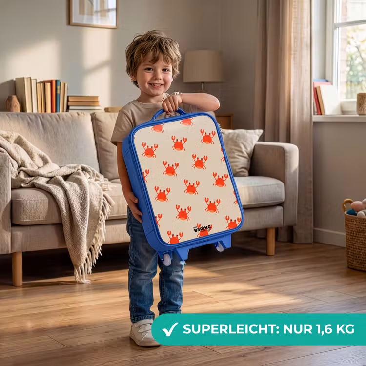 Krabbenkwestie Kinderkoffer - Blauw klein -sfeer2_DE