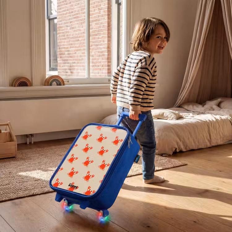 Krabbenkwestie Kinderkoffer - Blauw klein -sfeer1