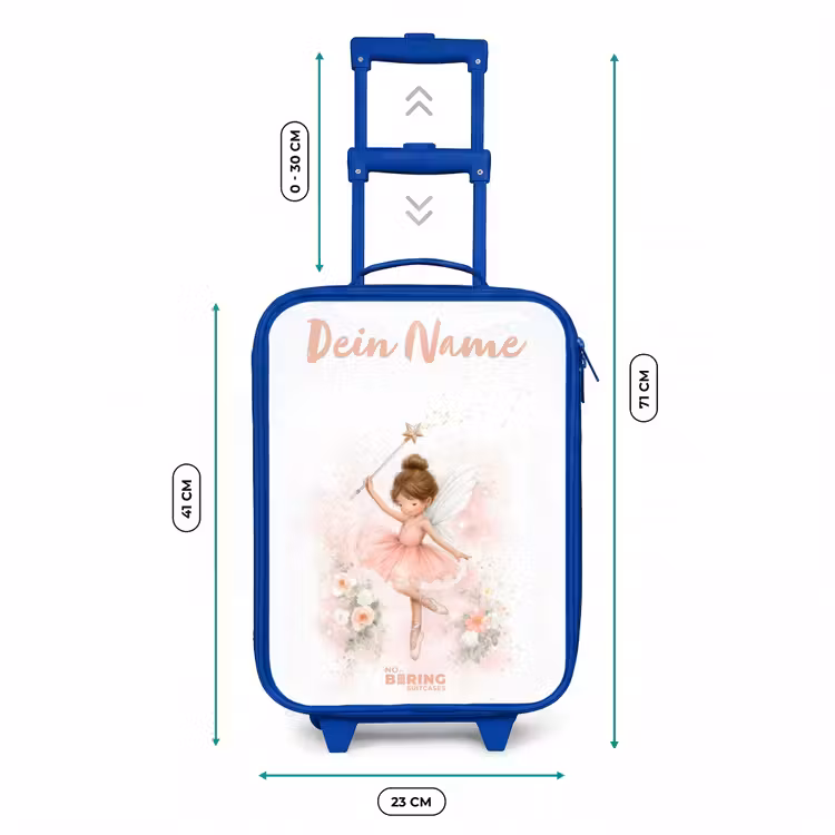 Ballerina fee in roze Kinderkoffer - Blauw klein -productfoto_formaten
