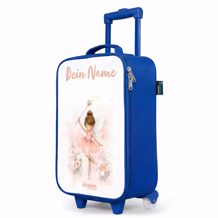 Ballerina fee in roze Kinderkoffer - Blauw klein -productfoto_schuin