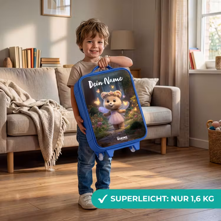 Beer - Vlinders - Bos - Fairy Kinderkoffer - Blauw klein -sfeer2_DE