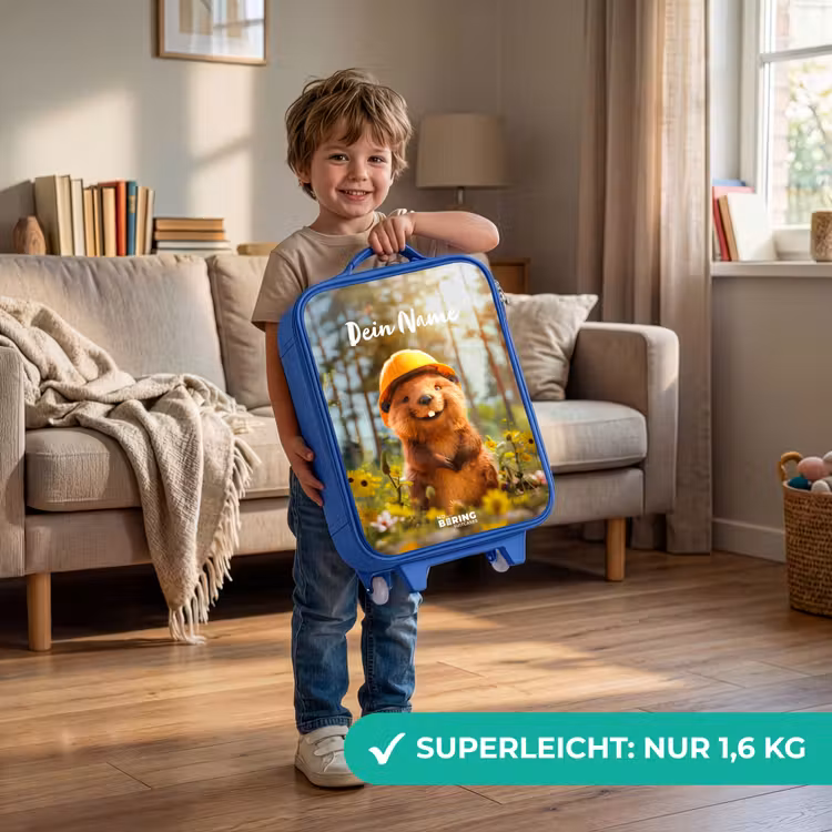 Benno Bloembouwer Kinderkoffer - Blauw klein -sfeer2_DE