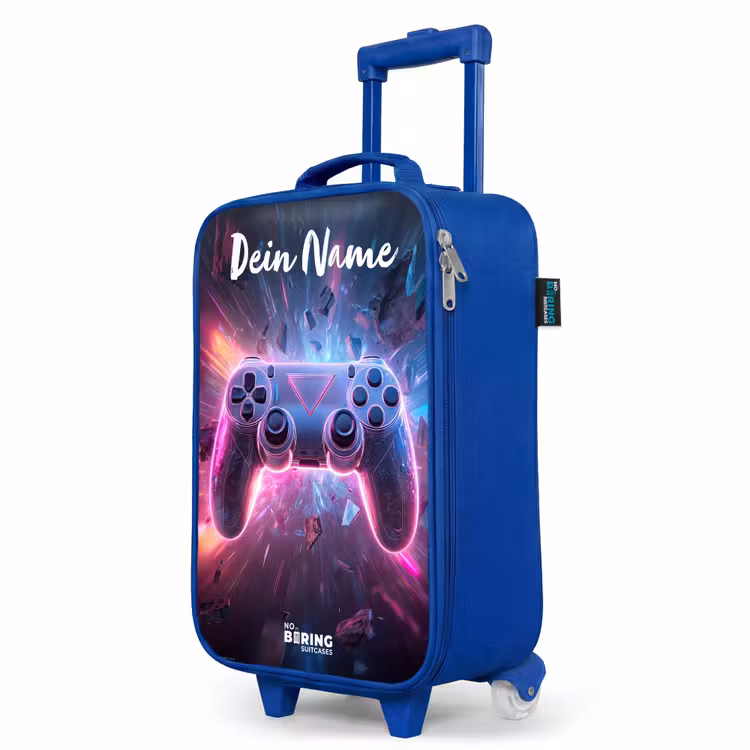 Controller - Neon - Game Kinderkoffer - Blauw klein -productfoto_schuin