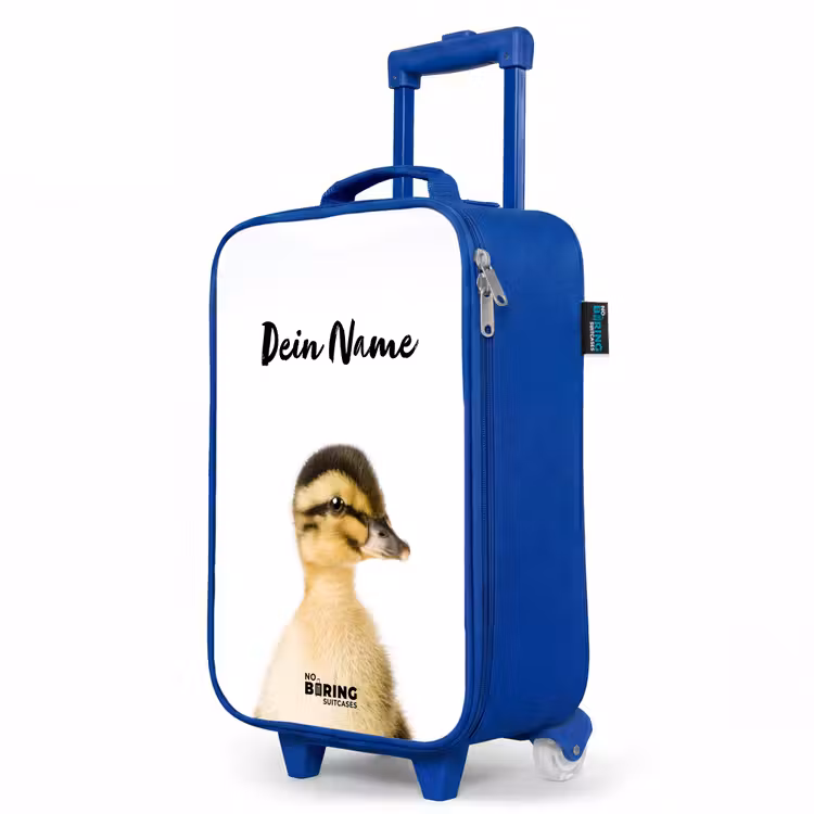 Daisy Duck Kinderkoffer - Blauw klein -productfoto_schuin