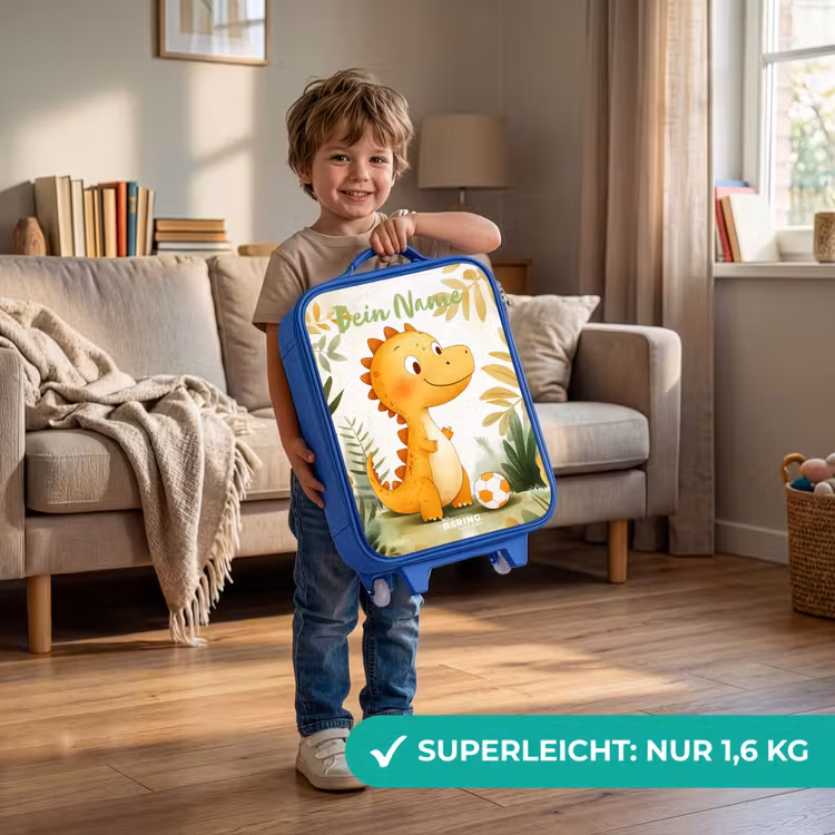 Dino - Voetbal - Oranje Kinderkoffer - Blauw klein -sfeer2_DE