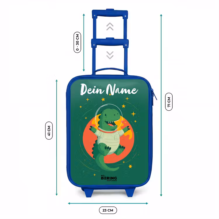 Dino - Planeet - Sterren - Groen Kinderkoffer - Blauw klein -productfoto_formaten