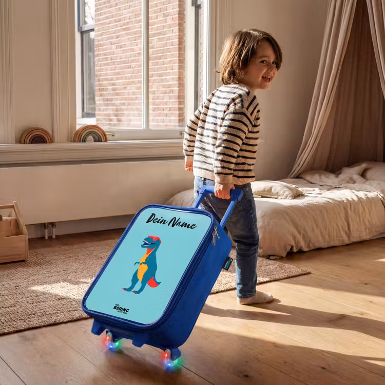 Dino - Dier - Zonnebril Kinderkoffer - Blauw klein -sfeer1