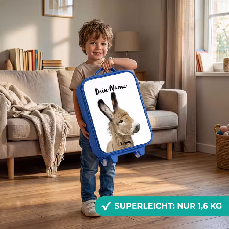 Eddy Ezel Kinderkoffer - Blauw klein -sfeer2_DE