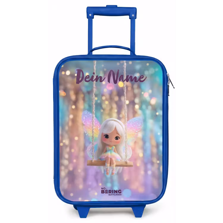 Fee - Elf - Regenboog Kinderkoffer - Blauw klein -zz3dotto