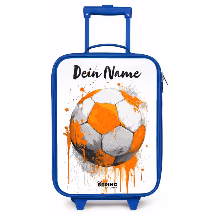 Voetbalvibes - Verf - Oranje Kinderkoffer - Blauw klein -zz3dotto