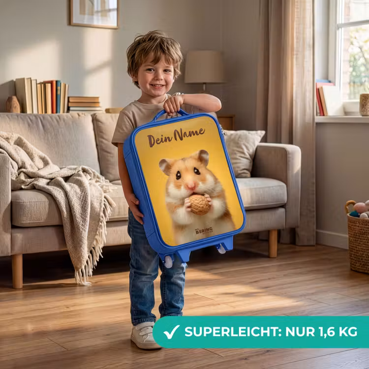 Hamster - Walnoot - Dier Kinderkoffer - Blauw klein -sfeer2_DE