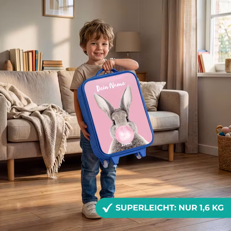 Kauwend knaagje Kinderkoffer - Blauw klein -sfeer2_DE