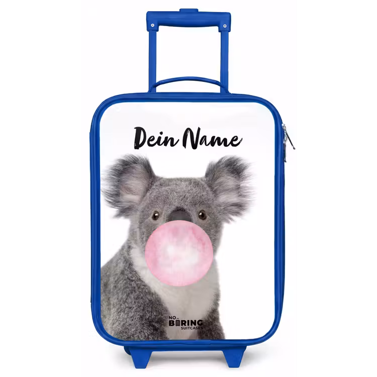 Kauwgom koala Kinderkoffer - Blauw klein -zz3dotto