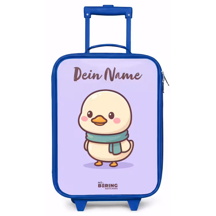 Kawai - Eend - Sjaal Kinderkoffer - Blauw klein -zz3dotto