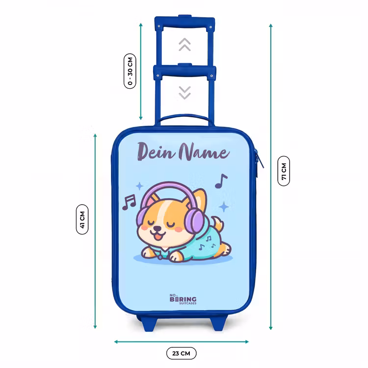 Kawai - Hond - Muziek Kinderkoffer - Blauw klein -productfoto_formaten