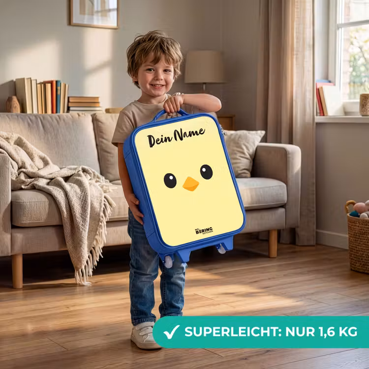 Kawai - Kuiken - Geel Kinderkoffer - Blauw klein -sfeer2_DE