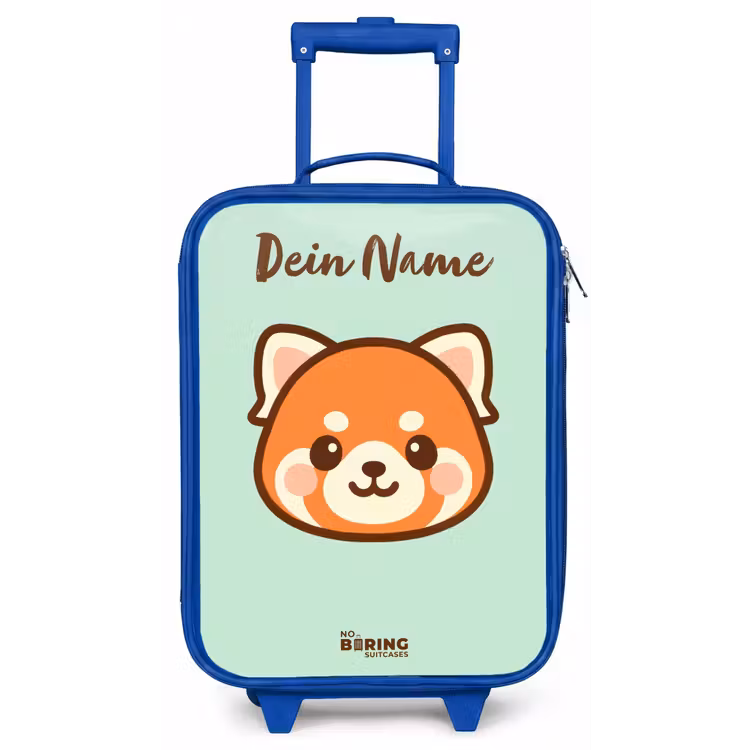 Kawai - Rode panda - Groen Kinderkoffer - Blauw klein -zz3dotto