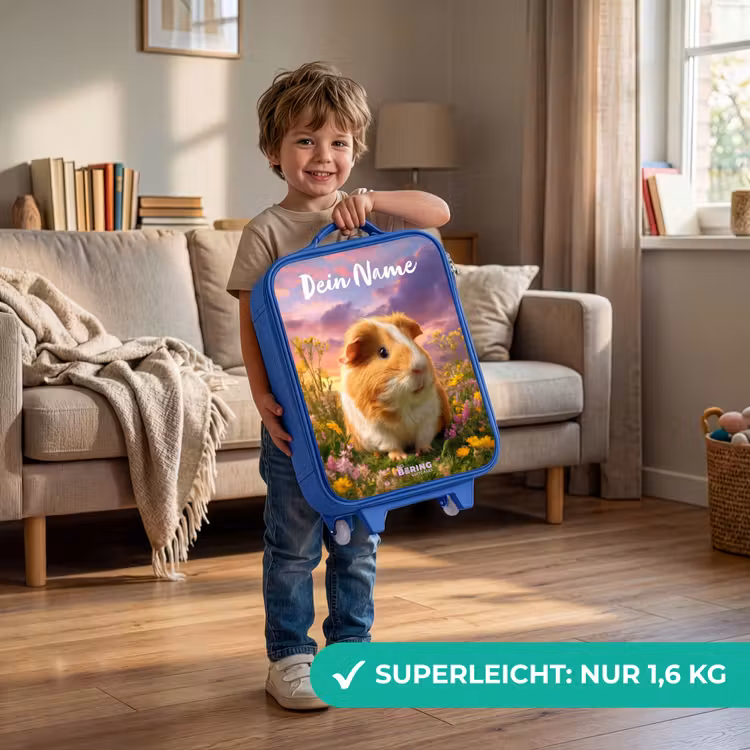 Cavia - Natuur - Dier Kinderkoffer - Blauw klein -sfeer2_DE
