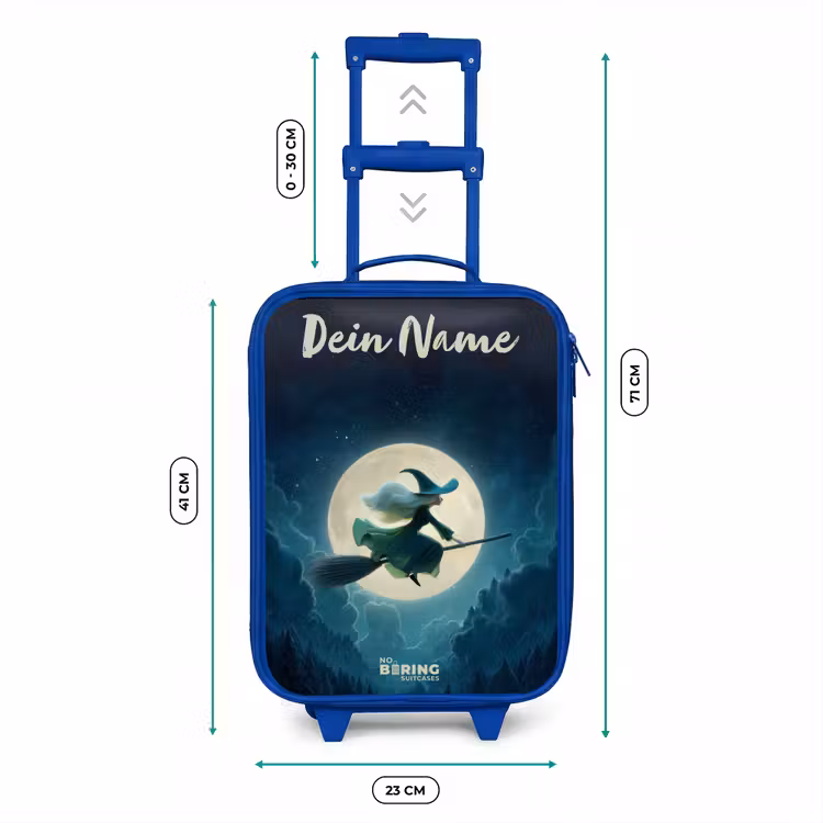 Nachtelijke Vlucht over het Woud Kinderkoffer - Blauw klein -productfoto_formaten