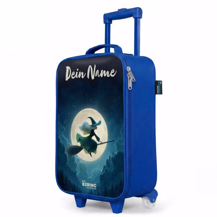 Nachtelijke Vlucht over het Woud Kinderkoffer - Blauw klein -productfoto_schuin