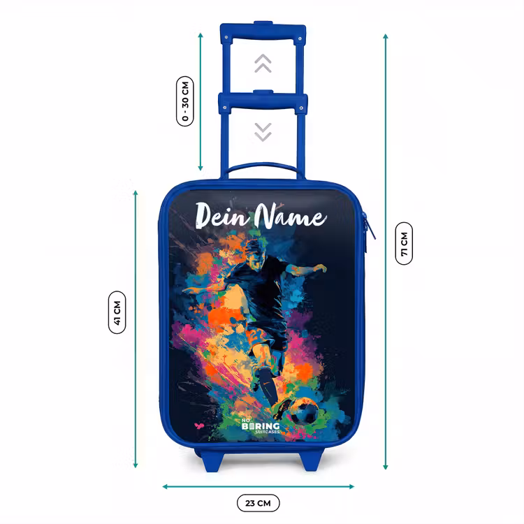 Neon - Voetballer - Kleurrijk Kinderkoffer - Blauw klein -productfoto_formaten