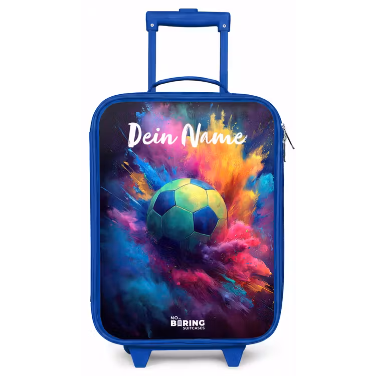 Neon - Bal - Kleurrijk Kinderkoffer - Blauw klein -zz3dotto