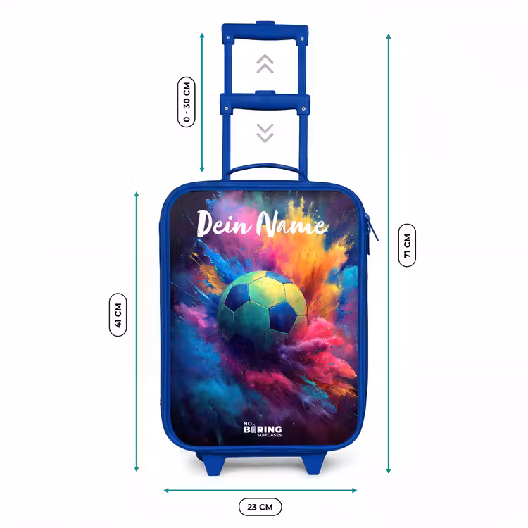 Neon - Bal - Kleurrijk Kinderkoffer - Blauw klein -productfoto_formaten