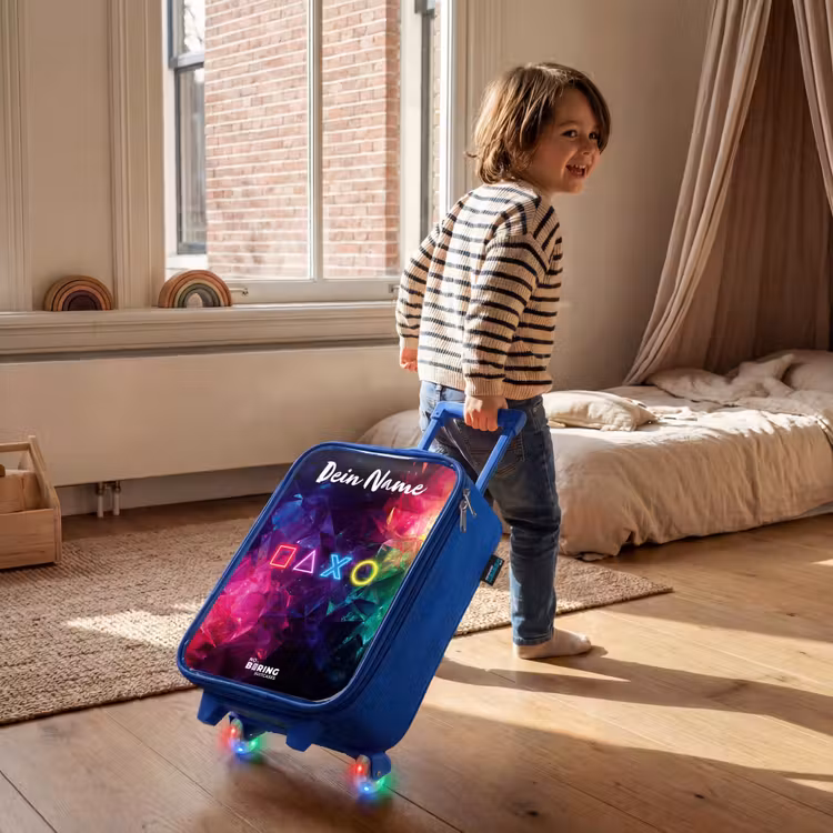 Symbolen - Game - Kleurrijk Kinderkoffer - Blauw klein -sfeer1