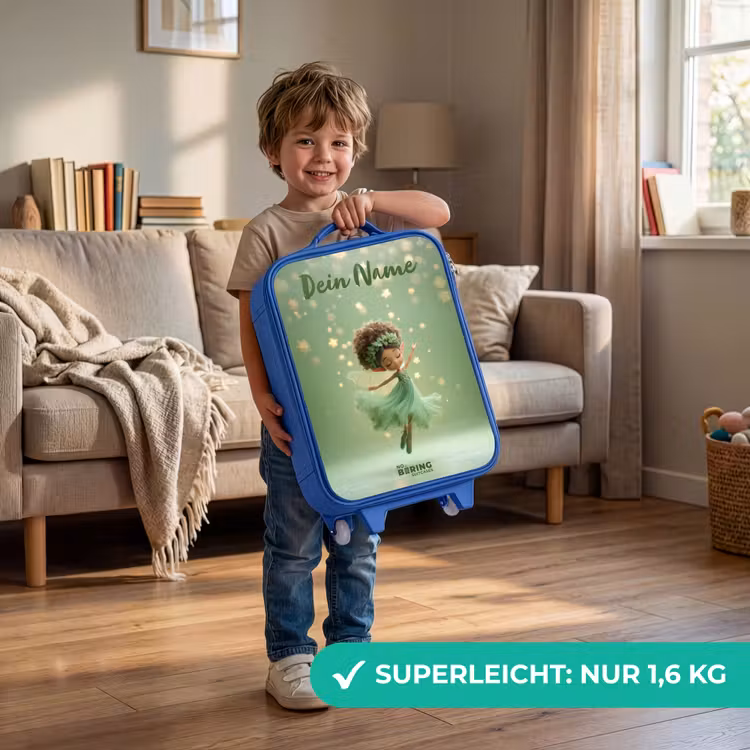 Dansende fee in groen licht Kinderkoffer - Blauw klein -sfeer2_DE