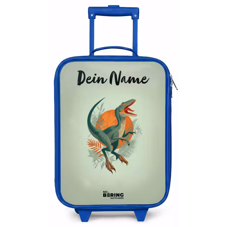 Dier - Dino - Natuur Kinderkoffer - Blauw klein -zz3dotto