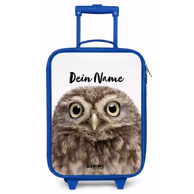Ulke Uil Kinderkoffer - Blauw klein -zz3dotto
