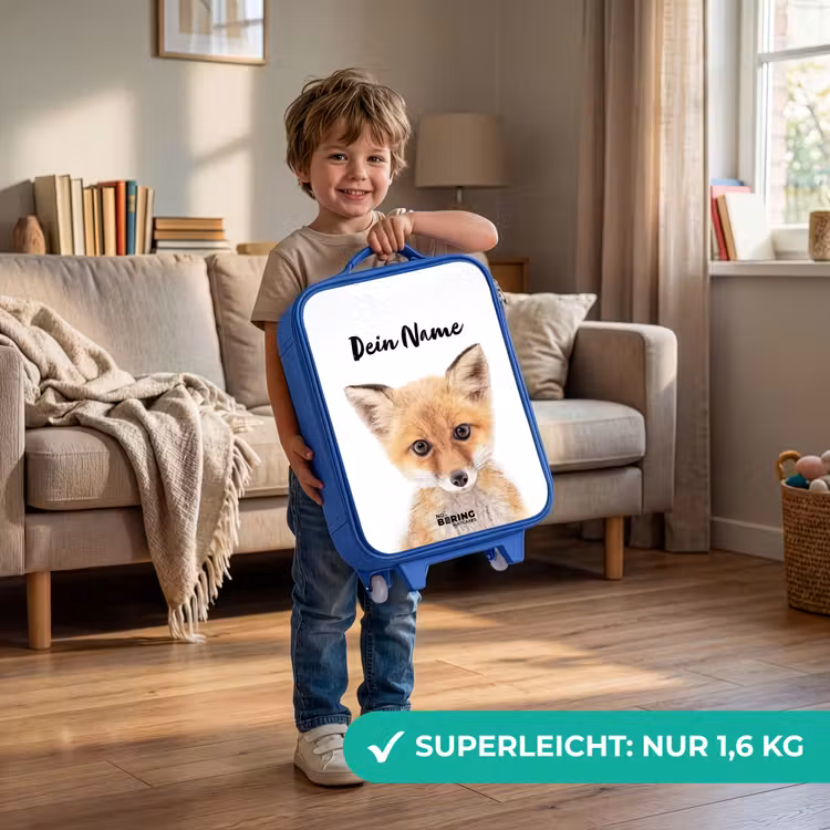 Vicky Vosje Kinderkoffer - Blauw klein -sfeer2_DE