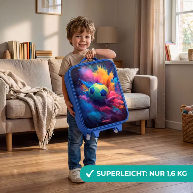 Neon - Bal - Kleurrijk Kinderkoffer - Blauw klein -sfeer2_DE