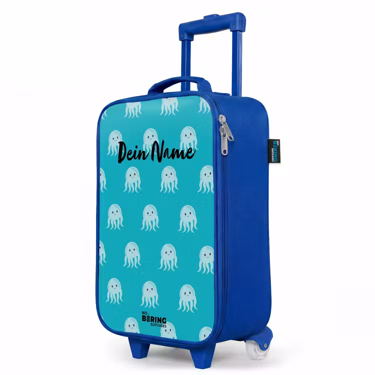 Kekke kwalletjes Kinderkoffer - Blauw klein -productfoto_schuin