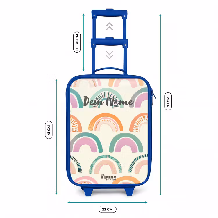 Regenbogen Kinderkoffer - Blauw klein -productfoto_formaten