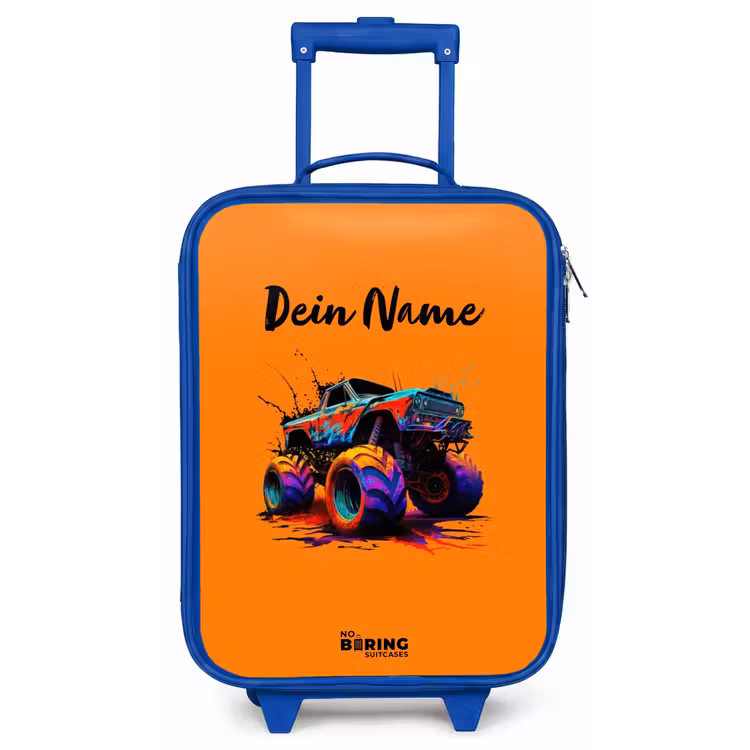 Rainbow Wheels Kinderkoffer - Blauw klein -zz3dotto