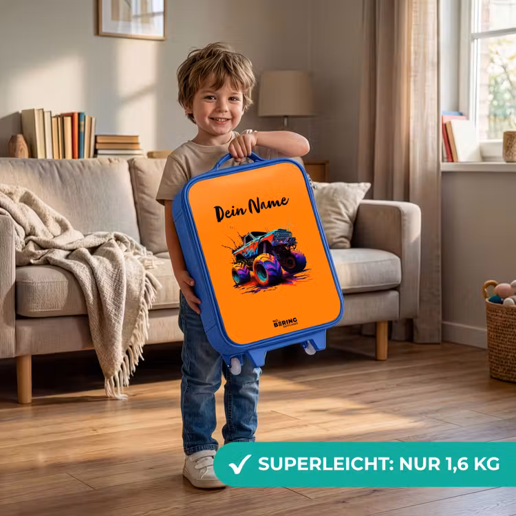 Rainbow Wheels Kinderkoffer - Blauw klein -sfeer2_DE