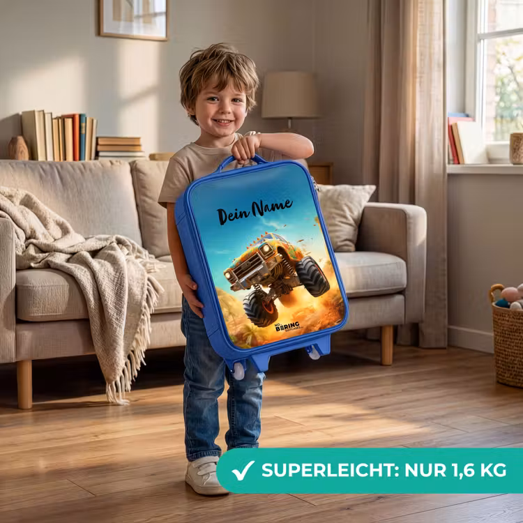 Zandsloper Kinderkoffer - Blauw klein -sfeer2_DE