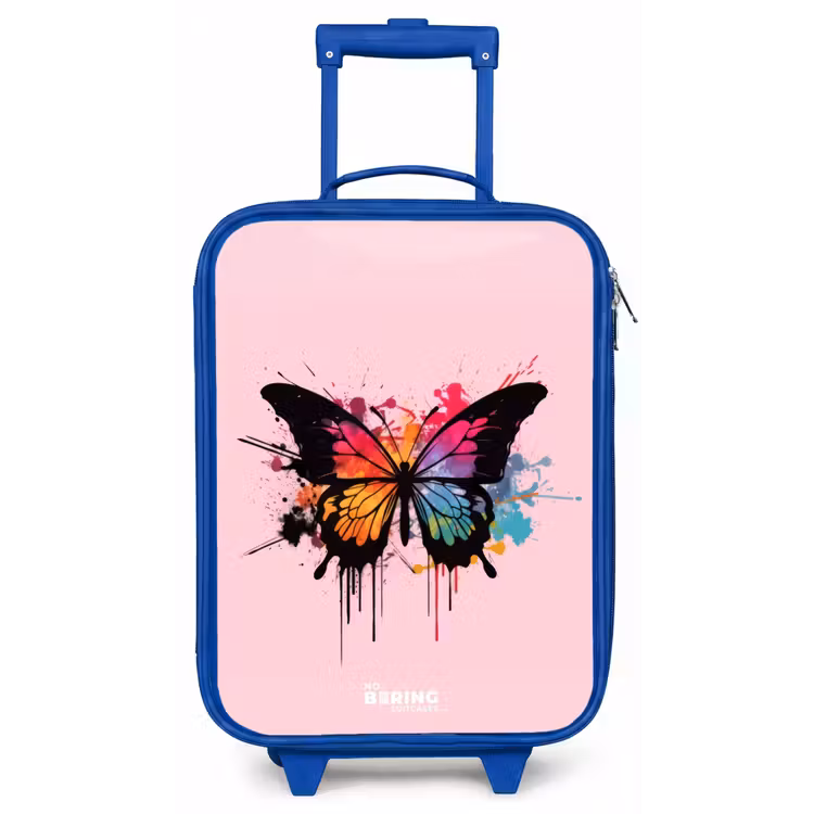 Vlinderverf Kinderkoffer - Blauw klein -zz3dotto