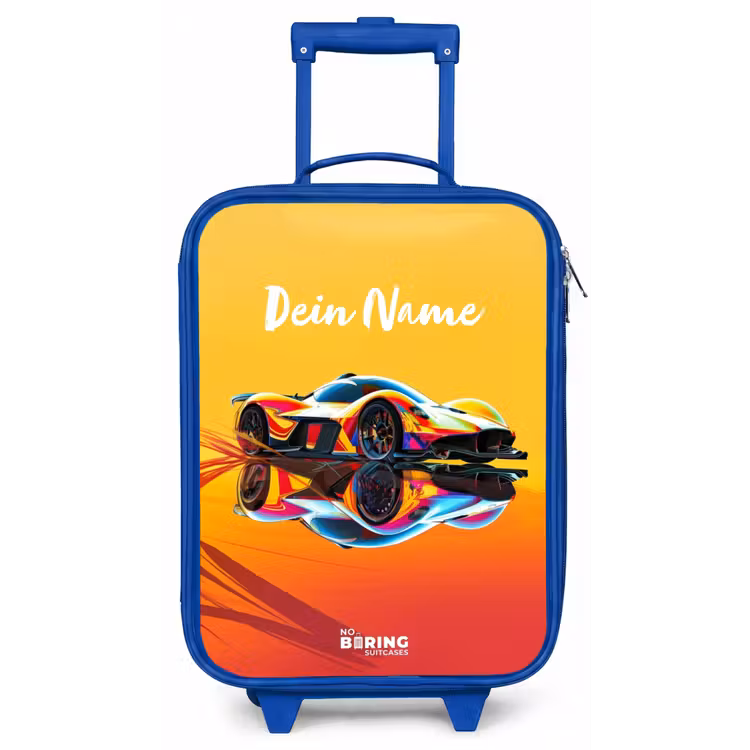 Sunbeam sprinter Kinderkoffer - Blauw klein -zz3dotto