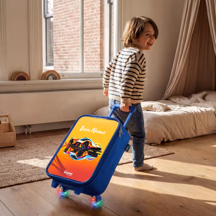Sunbeam sprinter Kinderkoffer - Blauw klein -sfeer1