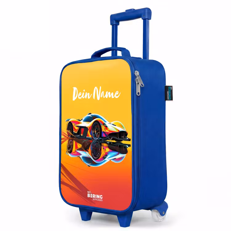 Sunbeam sprinter Kinderkoffer - Blauw klein -productfoto_schuin